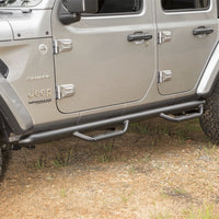 Rugged Ridge Spartan Nerf Bar Textured Black 18-20 Jeep Wrangler JL 4 Door