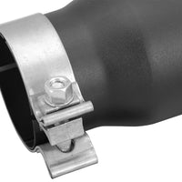 aFe MACHForce XP 3in Inlet x 4in Outlet x 9in Length Clamp-On Black Tip