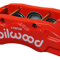 Wilwood Caliper-TX6R- R/H - Red 2.00/1.88/1.88in Pistons 1.50in Disc