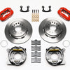 Wilwood Forged Dynalite P/S Park Brake Kit Red Small Ford 2.66in Offset