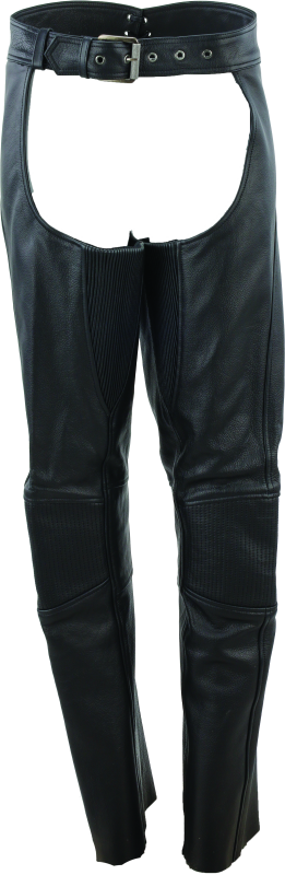 River Road Sierra Leather Chaps Black Womens - Large