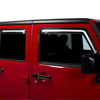 Putco 07-18 Jeep Wrangler JK - 4 Door Element Tinted Window Visors