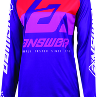 Answer 23 Syncron CC Jersey Purple/White/Red Womens - Large