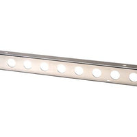 Kentrol 45-86 Jeep CJ 54 Inch Front Bumper with holes - Polished Silver