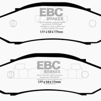 EBC 97-99 Jeep Cherokee 2.5 82mm High Rotors Extra Duty Front Brake Pads