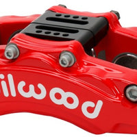 Wilwood Caliper - AT6 Lug Mount Red 1.75in/1.38in/1.38in Piston .75in Rotor - Left Side