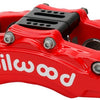 Wilwood Caliper - AT6 Lug Mount Red 1.75in/1.38in/1.38in Piston .75in Rotor - Left Side