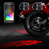 XK Glow Curb FX Bluetooth XKchrome App Waterproof LED Projector Welcome Light Flame Style 2pc