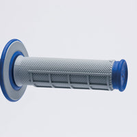 Renthal MX Dual Compound Grips 1/2 Waffle - Grey/ Blue