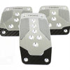 NRG Aluminum Sport Pedal M/T - Silver w/Black Carbon