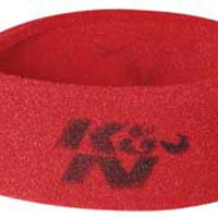 K&N Universal Airforce PreCleaner Air Filter Foam Wrap - Round Straight - Red