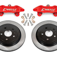 BMR 97-04 Chevrolet Corvette C5 / 05-13 C6 Brake Kit For 15in Conversion Solid Rotors Red Calipers