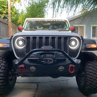 Oracle Oculus Bi-LED Projector Headlights for Jeep JL/Gladiator JT - Matte Blk - 5500K SEE WARRANTY