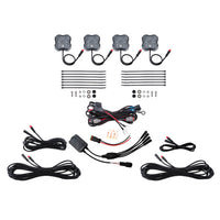 Diode Dynamics RGBW Rock Light Installer Kit w/Controller (4-pack)