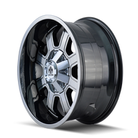 Mayhem 8103 Fierce 20x10 / 5x127 BP / -19mm Offset / 87mm Hub Chrome Wheel