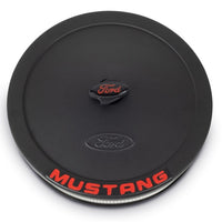 Ford Racing Air Cleaner Kit - Black Crinkle Finish w/ Red Mustang Emblem