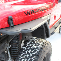 Fishbone Offroad 97-06 Jeep Wrangler TJ Steel Tube Fenders Rear 3In Flare - Blk Textured Powdercoat