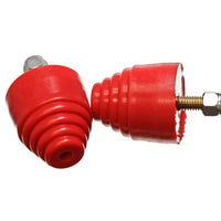 Energy Suspension All Purpose Red Bump Stop Set 2 1/8 inch Tall / 2 inch dia. (2 per set)