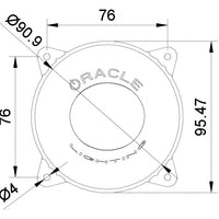 Oracle 95mm 15W High Beam LED Emitter - 6000K SEE WARRANTY