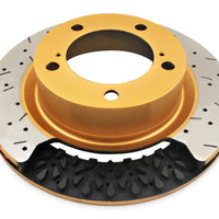 DBA 2016+ Holden RG Colorado / Trailblazer Rear 4000 Series XS Drilled & Slotted Gold Brake Rotor