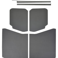 DEI 18-23 Jeep Wrangler JL 4-Door Boom Mat Complete Headliner Kit - 13 Piece - Gray Leather Look