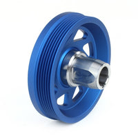 Perrin 19-21 Subaru WRX / 16-18 Forester Lightweight Crank Pulley (FA/FB Engines w/Large Hub) - Blue