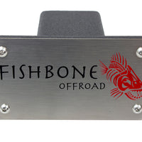 Fishbone Offroad Hitch Cover - 2In Hitch - Black Powdercoated Steel