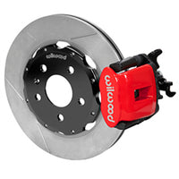 Wilwood 03-08 Audi A4 Caliper-Combination Parking Brake Rear 12.19 Rotor - Red