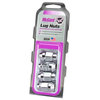 McGard Hex Lug Nut (Cone Seat Bulge Style) 1/2-20 / 3/4 Hex / 1.45in. Length (4-pack) - Chrome