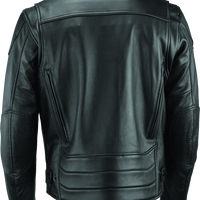 River Road Race Leather Jacket Black - Small