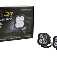 Diode Dynamics SS3 LED Pod Sport - White Flood Standard (Pair)