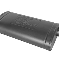 aFe MACH Force-Xp 409 SS Muffler w/ Black Finish 3in Center/Offset 22in L x 11in x 5in - Oval Body