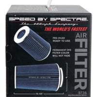 Spectre Adjustable Conical Air Filter 9-1/2in. Tall (Fits 3in. / 3-1/2in. / 4in. Tubes) - Blue