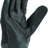 River Road Pecos Leather Mesh Gloves Black Womens - Small