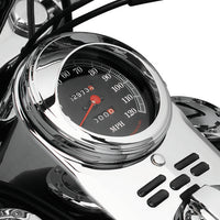 Kuryakyn Speedometer Trim Ring With Visor Chrome