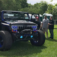 Oracle Vector Jeep Wrangler JK Grille LED Halo Kit - White SEE WARRANTY