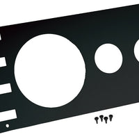 Kentrol 76-86 Jeep CJ Gauge Cover Without Radio Opening - Powdercoat Black