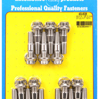 ARP M10 x 1.25 x 48 Stainless Steel 12pt Broached Stud Kit (16/pkg)