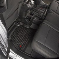 Rugged Ridge Floor Liner Front/Rear/Cargo Black 18-21 Jeep Wrangler JL 4 Dr (Excl. 4XE Models)