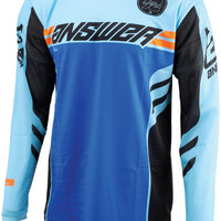 Answer 25 Arkon Nitrus Jersey Blue/Black/Hyper Orange Youth - Small