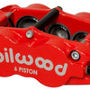 Wilwood Caliper-Forged Narrow Superlite 6R-R/H 1.75/1.25/1.25in Pistons 1.10in Rotor - Red