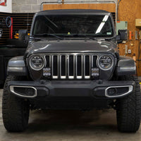 Diode Dynamics 18-21 Jeep JL Wrangler SS5 Bumper LED Pod Light Kit - Yellow Pro Combo