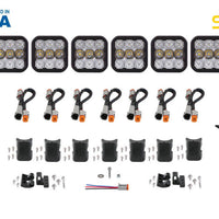 Diode Dynamics SS5 Sport Universal CrossLink 8-Pod Lightbar - Yellow Driving