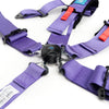 NRG SFI 16.1 5Pt 3 Inch Seat Belt Harness with Pads / Cam Lock - Purple