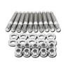 BLOX Racing SUS303 Stainless Steel Exhaust Manifold Stud Kit M8 x 1.25mm 45mm in Length - 9-piece