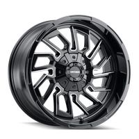 Mayhem 8111 Flywheel 22x10 / 6x135 BP / -19mm Offset / 106mm Hub Black w/ Milled Spokes Wheel