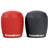 GrimmSpeed Stubby Shift Knob Stainless Steel Red - M12x1.25