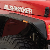 Bushwacker 97-06 Jeep Wrangler Flat Style Flares 4pc - Black