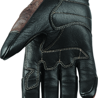 Speed and Strength Rust and Redemption Leather Gloves Brown - Small