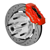 Wilwood Forged Dynalite Front Kit 19.00in Drilled Rotor Red WWE ProSpindle (5x5.00in Hub)